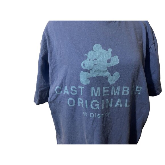 Vintage Disney Cast Member Original Mickey Mouse Blue T Shirt Size Large RARE - Picture 6 of 10